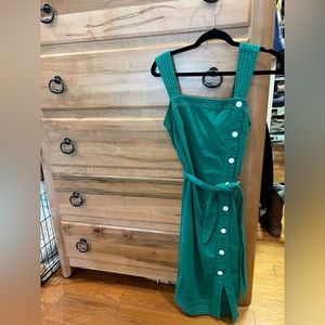 Maeve anthropology cute green jumper dress